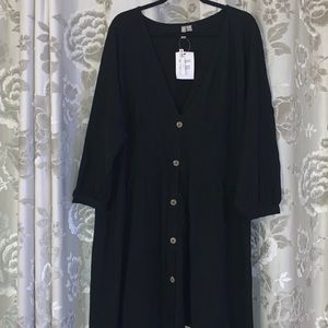 ASOS Curve Cotton Buttoned Dress - NWT